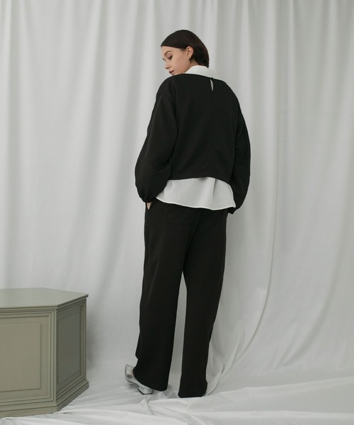 forksy.（フォルクシー）の「【forksy.】モンスターボリュームスリーブ ボートネックダンボールスウェットプルオーバー（スウェット・レディース・ブラック/アイボリー/ライトグレー・FREE）」の17枚目の写真