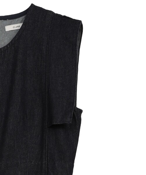 CLANE/クラネ】SQUARE SLEEVE DENIM ALL IN ONE/スクエア
