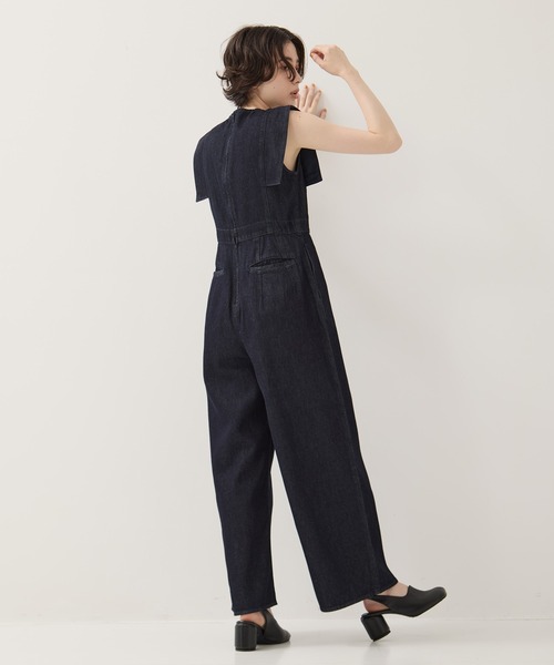 CLANE/クラネ】SQUARE SLEEVE DENIM ALL IN ONE/スクエア