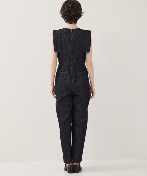 CLANE デニムオールインワン CLANE - バック オープン デニム オールインワン - BACK OPEN