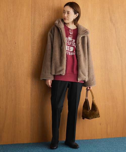 SLOBE IENA（スローブイエナ）の「FAKEファーフードブルゾン（その他