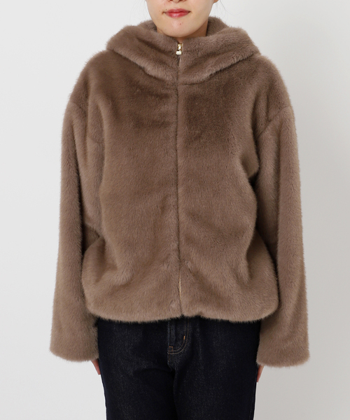 フェイクファーブルゾン　IENA IENA（イエナ）の「フェイクファー ブルゾン（ブルゾン）」 - WEAR