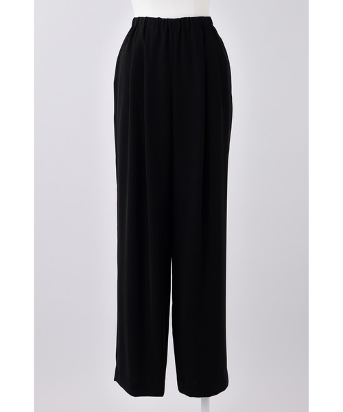 ENFOLD（エンフォルド）の「PEツイル ストレートワイドパンツ（その他パンツ・レディース・ターコイズブルー/ブラック・38/36/34）」の2枚目の写真