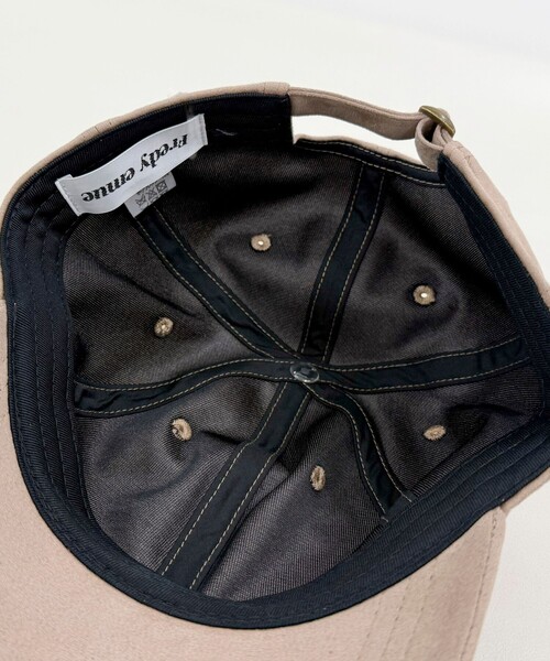 fredy emue（フレディエミュ）の「フェイクスエードキャップ（キャップ・レディース・ベージュ/チャコールグレー・FREE）」の12枚目の写真