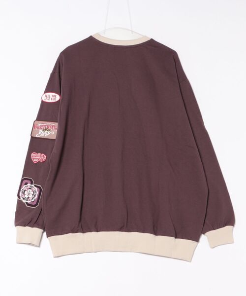 ROXY(ロキシー)の「ROXY/ロキシー スウェット クルーネックトレーナー RPO254609T(スウェット・レディース・ヘザーグレー/ブラック/ブラウン・L/M)」の4枚目の写真
