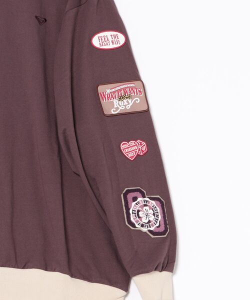 ROXY(ロキシー)の「ROXY/ロキシー スウェット クルーネックトレーナー RPO254609T(スウェット・レディース・ヘザーグレー/ブラック/ブラウン・L/M)」の5枚目の写真