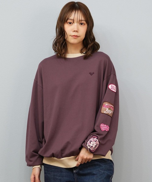 ロキシー　パープル　Lサイズ　トレーナー　新品未使用タグ付き ROXY（ロキシー） tシャツ 「ムラサキスポーツ別注」ROXY/ロキシー