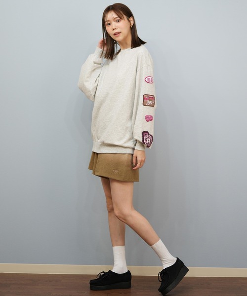 ROXY(ロキシー)の「ROXY/ロキシー スウェット クルーネックトレーナー RPO254609T(スウェット・レディース・ヘザーグレー/ブラック/ブラウン・L/M)」の19枚目の写真