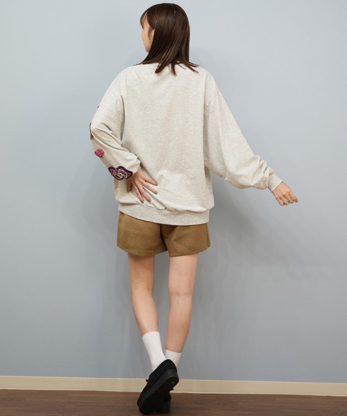 ROXY(ロキシー)の「ROXY/ロキシー スウェット クルーネックトレーナー RPO254609T(スウェット・レディース・ヘザーグレー/ブラック/ブラウン・L/M)」の6枚目の写真