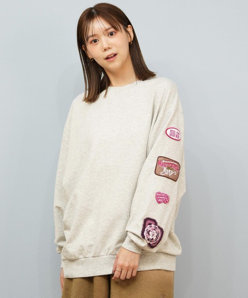 ROXY(ロキシー)の「ROXY/ロキシー スウェット クルーネックトレーナー RPO254609T(スウェット・レディース・ヘザーグレー/ブラック/ブラウン・L/M)」の22枚目の写真
