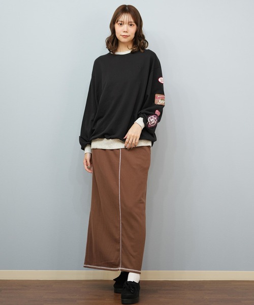 ROXY(ロキシー)の「ROXY/ロキシー スウェット クルーネックトレーナー RPO254609T(スウェット・レディース・ヘザーグレー/ブラック/ブラウン・L/M)」の9枚目の写真