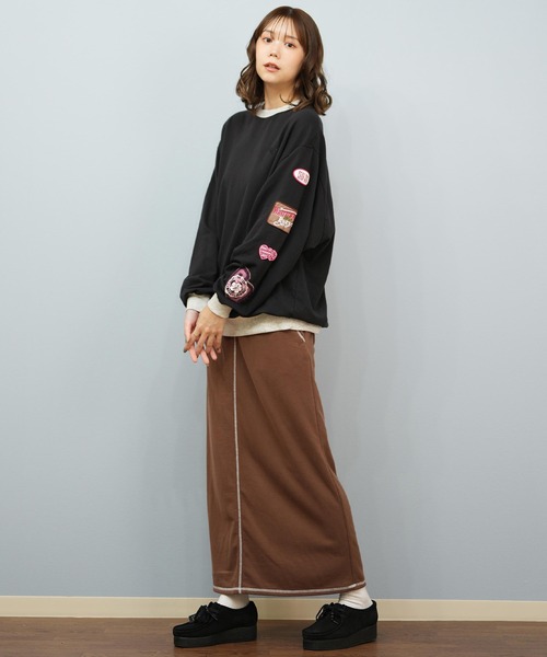 ROXY(ロキシー)の「ROXY/ロキシー スウェット クルーネックトレーナー RPO254609T(スウェット・レディース・ヘザーグレー/ブラック/ブラウン・L/M)」の10枚目の写真