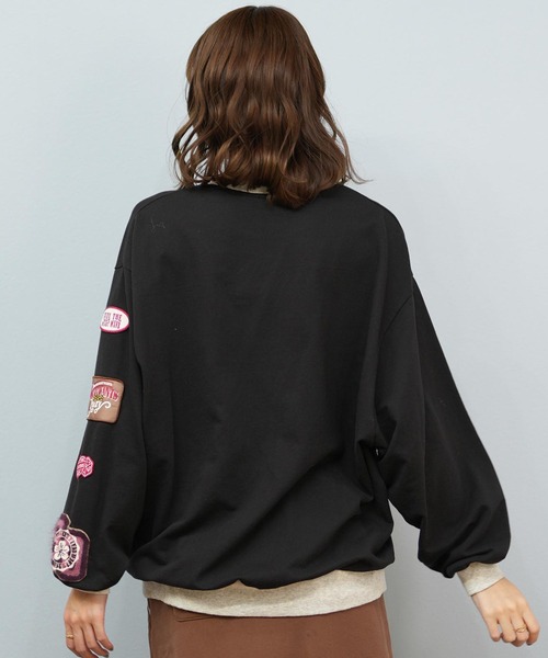 ROXY(ロキシー)の「ROXY/ロキシー スウェット クルーネックトレーナー RPO254609T(スウェット・レディース・ヘザーグレー/ブラック/ブラウン・L/M)」の8枚目の写真