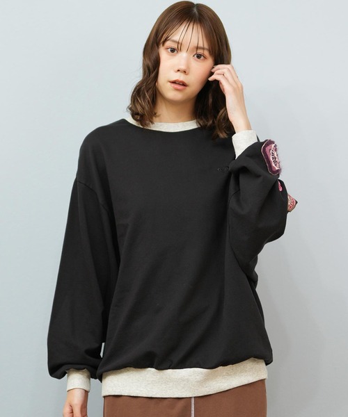ROXY(ロキシー)の「ROXY/ロキシー スウェット クルーネックトレーナー RPO254609T(スウェット・レディース・ヘザーグレー/ブラック/ブラウン・L/M)」の7枚目の写真