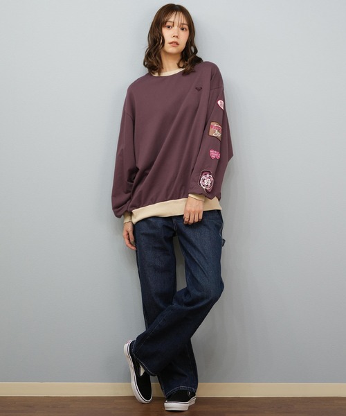 ROXY(ロキシー)の「ROXY/ロキシー スウェット クルーネックトレーナー RPO254609T(スウェット・レディース・ヘザーグレー/ブラック/ブラウン・L/M)」の14枚目の写真