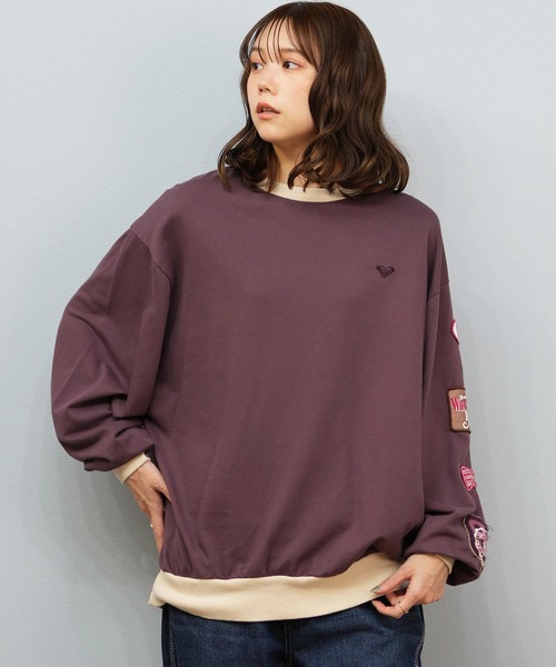 ROXY(ロキシー)の「ROXY/ロキシー スウェット クルーネックトレーナー RPO254609T(スウェット・レディース・ヘザーグレー/ブラック/ブラウン・L/M)」の12枚目の写真