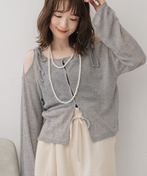 【RETRO GIRL】レディース/グレーニット/セーター/シンプル/万能 RETRO GIRL｜レトロガールのニット/セーター（グレー/灰色系