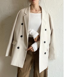 She's Closet（シーズクローゼット）の「オーバーサイズ長袖ダブルテーラードジャケット（テーラードジャケット・レディース）」