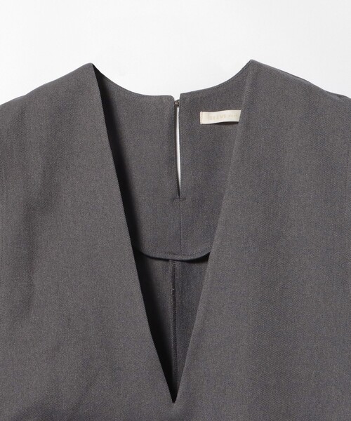 BEAMS HEART（ビームスハート）の「【セレモニー・ハレの日】ウール 調 ベスト セットアップ（ワンピース・レディース・グレー/ネイビー・FREE）」の8枚目の写真