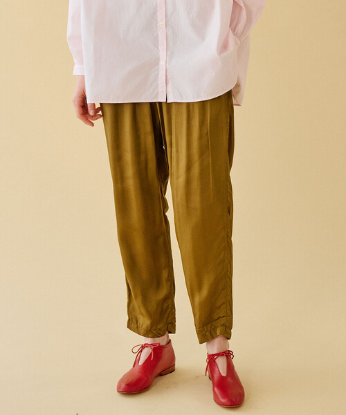 GALLEGO DESPORTES（ギャレゴデスポート）の「GALLEGO DESPORTES | レーヨン イージーパンツ WOMEN（その他パンツ・レディース・ネイビー/ブラウン・S）」の18枚目の写真