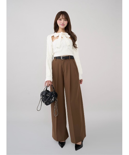 Darich ダーリッチ ケーブルアンサンブルニットトップス ケーブルアンサンブルニットトップス（ニット/セーター