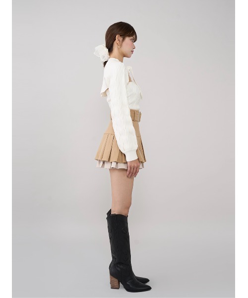 にょん様【即日発送】darich ケーブルアンサンブルニットトップスホワイト ケーブルアンサンブルニットトップス（ニット/セーター