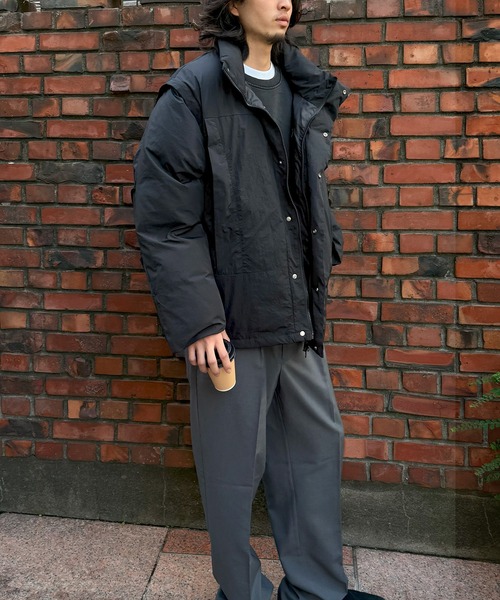 DRAW（ドロー）の「DRAW(ドロー) / デタッチャブルジップアップブルゾン（ブルゾン・メンズ・グレー/ブラック・MEDIUM/LARGE）」の15枚目の写真