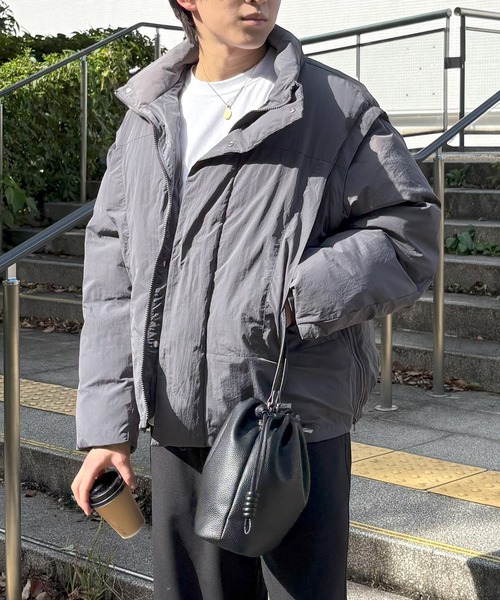 DRAW（ドロー）の「DRAW(ドロー) / デタッチャブルジップアップブルゾン（ブルゾン・メンズ・グレー/ブラック・MEDIUM/LARGE）」の19枚目の写真