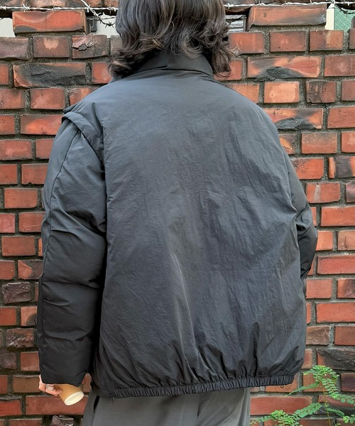 DRAW（ドロー）の「DRAW(ドロー) / デタッチャブルジップアップブルゾン（ブルゾン・メンズ・グレー/ブラック・MEDIUM/LARGE）」の5枚目の写真