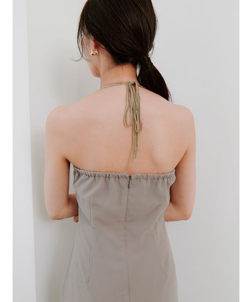 SNIDEL（スナイデル）の「カシュクールニットセットホルターワンピース（ワンピース・レディース・オフホワイト/グレー/ライトピンク・0/1）」の21枚目の写真