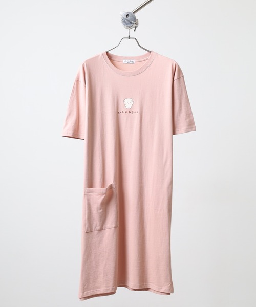 FUNALIVE(ファンアライブ)の「いしよわちゃん スーパーBIGTシャツ(Tシャツ/カットソー・メンズ・ライトグリーン/チャコール/ネイビー/オートミール/オフホワイト/ピンクベージュ・LL/L/M)」の6枚目の写真