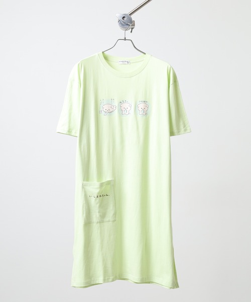 FUNALIVE(ファンアライブ)の「いしよわちゃん スーパーBIGTシャツ(Tシャツ/カットソー・メンズ・ライトグリーン/チャコール/ネイビー/オートミール/オフホワイト/ピンクベージュ・LL/L/M)」の13枚目の写真