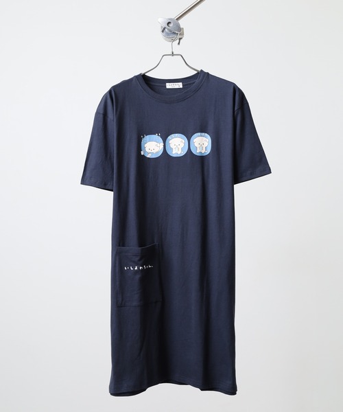 FUNALIVE(ファンアライブ)の「いしよわちゃん スーパーBIGTシャツ(Tシャツ/カットソー・メンズ・ライトグリーン/チャコール/ネイビー/オートミール/オフホワイト/ピンクベージュ・LL/L/M)」の14枚目の写真