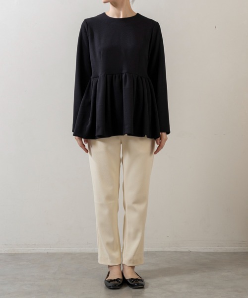 Sono(ソーノ)の「【SONO/ソーノ】ウエハース チュニックブラウス(シャツ/ブラウス・レディース・ブラック・F)」の6枚目の写真