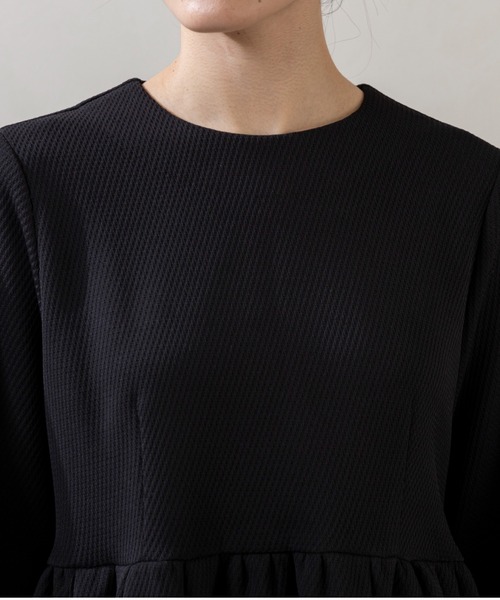 Sono(ソーノ)の「【SONO/ソーノ】ウエハース チュニックブラウス(シャツ/ブラウス・レディース・ブラック・F)」の9枚目の写真