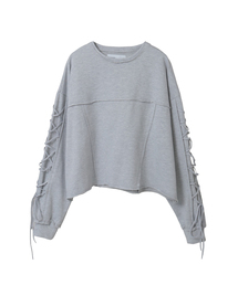 CONVERSE TOKYO | LACE-UP SLEEVE SHORT SWEAT(スウェット)