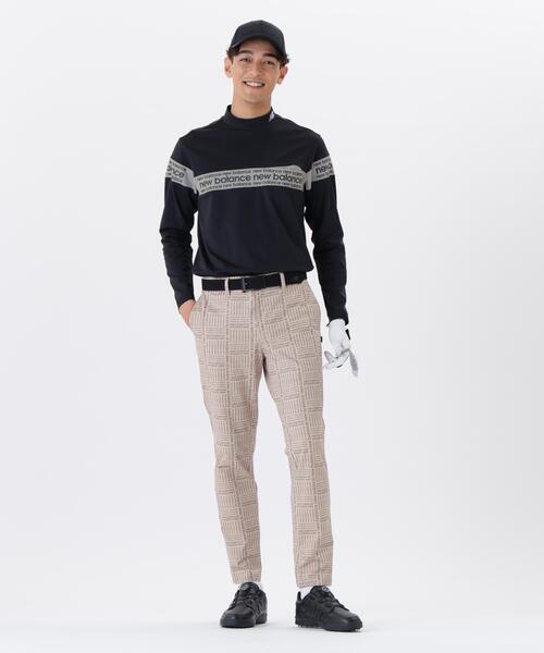 new balance golf】保形性 ストレッチ 長袖 モックネック プル new balance golf】保形性 ストレッチ 長袖 モックネック プル