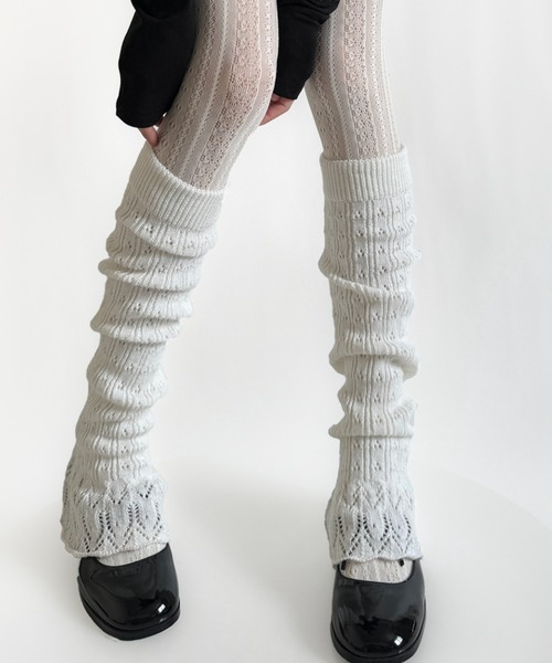 フレアニットレッグウォーマー（レッグウォーマー）｜Vipoa（ヴィポア