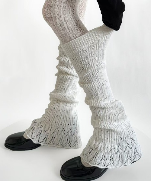 フレアニットレッグウォーマー（レッグウォーマー）｜Vipoa（ヴィポア