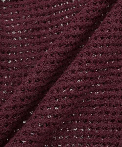 CURRENTAGE(カレンテージ)の「Mesh knit(ニット/セーター・レディース・レッド/ホワイト/ブラウン/ブラック・FREE)」の15枚目の写真