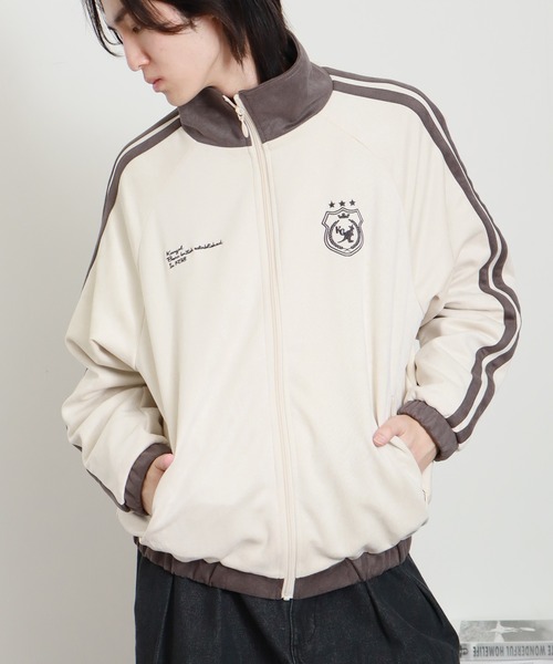 KANGOL（カンゴール）の「【KANGOL/カンゴール】別注 スエード トラックジャケット（その他アウター・メンズ・チャコール/ネイビー/ブラウン/アイボリー・M/L/XL）」の3枚目の写真