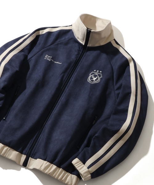 KANGOL（カンゴール）の「【KANGOL/カンゴール】別注 スエード トラックジャケット（その他アウター・メンズ・チャコール/ネイビー/ブラウン/アイボリー・M/L/XL）」の8枚目の写真