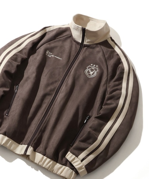 KANGOL（カンゴール）の「【KANGOL/カンゴール】別注 スエード トラックジャケット（その他アウター・メンズ・チャコール/ネイビー/ブラウン/アイボリー・M/L/XL）」の5枚目の写真