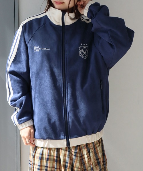 KANGOL（カンゴール）の「【KANGOL/カンゴール】別注 スエード トラックジャケット（その他アウター・メンズ・チャコール/ネイビー/ブラウン/アイボリー・M/L/XL）」の22枚目の写真