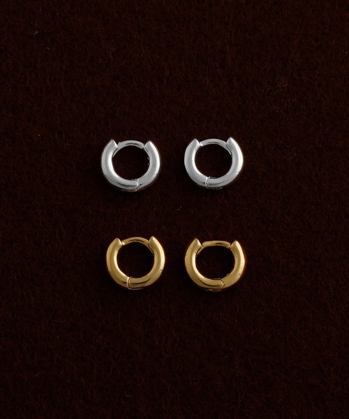 whoseA(フーシー)の「【silver925】CircleHoopPierce8mm/サークルミニフープピアス8mm(ピアス(両耳用)・レディース・シルバー/ゴールド・FREE)」の3枚目の写真