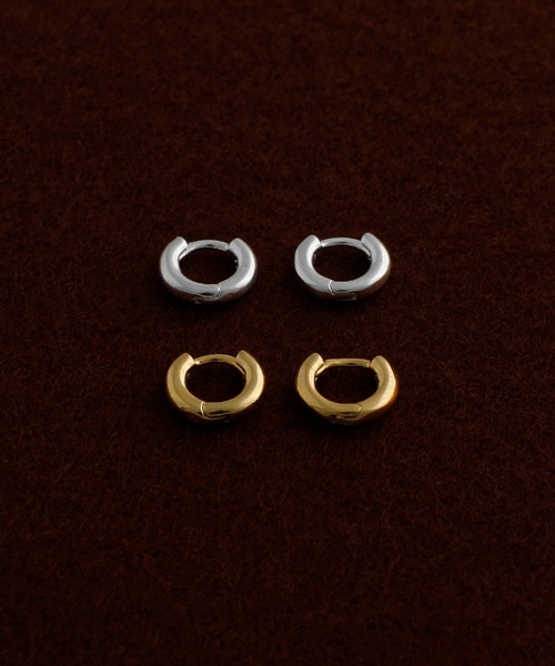whoseA(フーシー)の「【silver925】CircleHoopPierce8mm/サークルミニフープピアス8mm(ピアス(両耳用)・レディース・シルバー/ゴールド・FREE)」の4枚目の写真