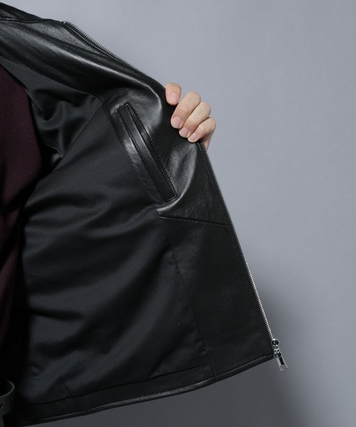 セール】ラムナッパレザーライダースジャケット（ライダースジャケット