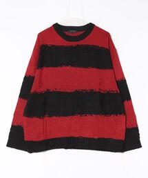 ８(eight) | ダメージボーダークルーネックニット(ニット/セーター)