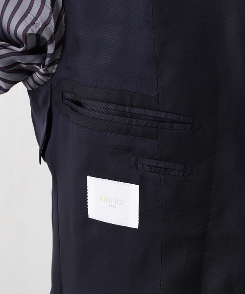 D.OLIVER 3ボタン ロロピアーナ(サージ)（スーツセット）｜EDIFICE