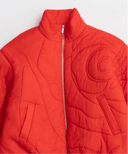 MAISON SPECIAL(メゾンスペシャル)の「Rose Quilted Padded Jacket / ローズキルティング中綿ジャケット(ブルゾン・レディース・ブラック/オフホワイト/レッド・FREE)」の19枚目の写真